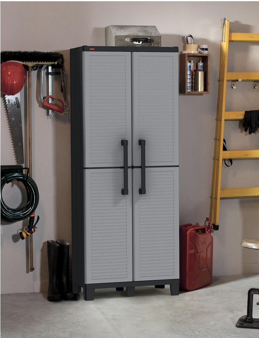 Keter Space Winner 67.5" H x 27" W x 15" D Tall Utility Storage